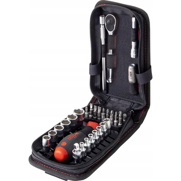 Zestaw narzędzi Wiha Wiha socket and bit set 1/4, 40 pieces (with ratchet and plug-in handle)