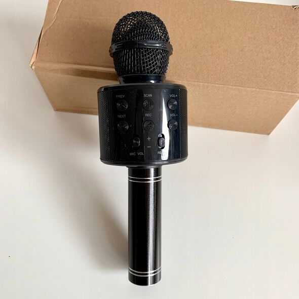 Mikrofon Karaoke Z Głośnikiem Czarny