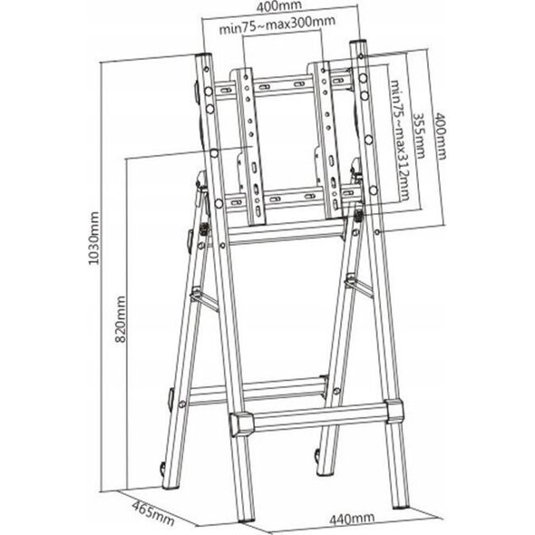 VivoLink Portable Digital Signage Stand