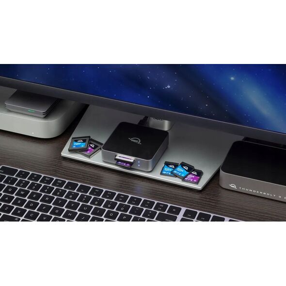 Czytnik OWC Atlas Dual CFexpress + SD Card Card Reader: USB-C Dual-slot CFexpress Type B and SDXC UHS-II Card Reader