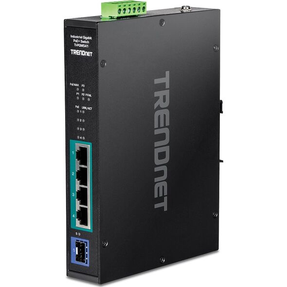Switch TRENDnet Trendnet TI-PGM541 łącza sieciowe Gigabit Ethernet (10/100/1000) Czarny