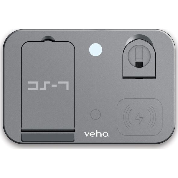 Ładowarka Veho Veho DS-7 Qi Telefon komórkowy/Smartfon, Smartwatch, Tablet USB Type-C