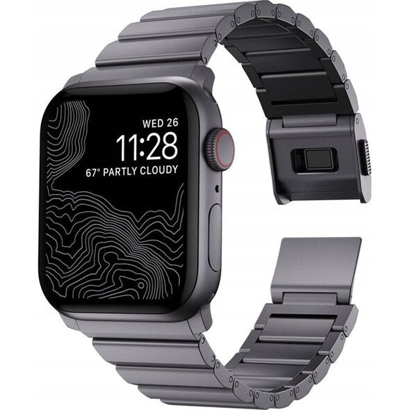 Nomad Nomad Aluminum Band, space grey - AW Ultra 2/1(49mm) 9/8/7 (45mm)/6/SE/5/4 (44mm)/3/2/1 (42mm)