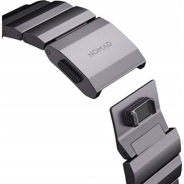 Nomad Nomad Aluminum Band, space grey - AW Ultra 2/1(49mm) 9/8/7 (45mm)/6/SE/5/4 (44mm)/3/2/1 (42mm)