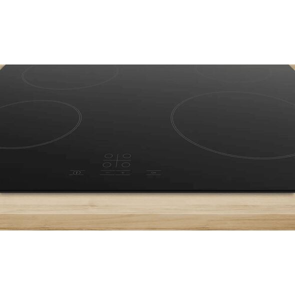 Płyta grzewcza Bosch Bosch Hob | PKE61RBA2E | Electric | Number of burners/cooking zones 4 | Touch | Timer | Black one size
