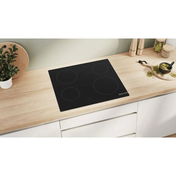 Płyta grzewcza Bosch Bosch Hob | PKE61RBA2E | Electric | Number of burners/cooking zones 4 | Touch | Timer | Black one size
