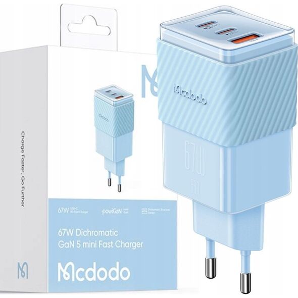 Ładowarka Mcdodo MCDODO GAN 5 PRO SZYBKA ŁADOWARKA USB-C USB-A 67W