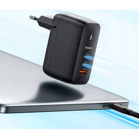 Ładowarka Mcdodo UNIWERSALNA ŁADOWARKA DO TELEFONU, LAPTOPA, GAN 3.0, SZYBKIE ŁADOWANIE, USB-C, PD, USB-A, 65W, MCDODO