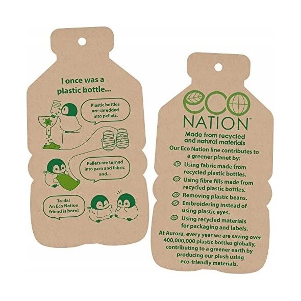 ECO NATION AURORA Eco Nation Plush Dolphin, 38 cm