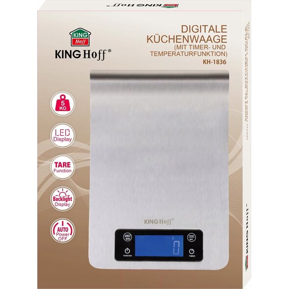 Waga kuchenna KingHoff Elektroniczna Waga Kuchenna Kinghoff Kh-1836 Lumarko!