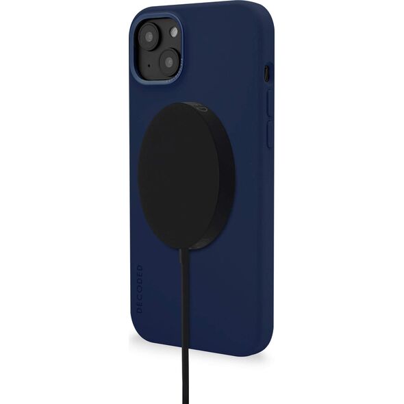 Decoded Decoded AntiMicrobial Silicone Backcover iP 14 Plus Navy Peony