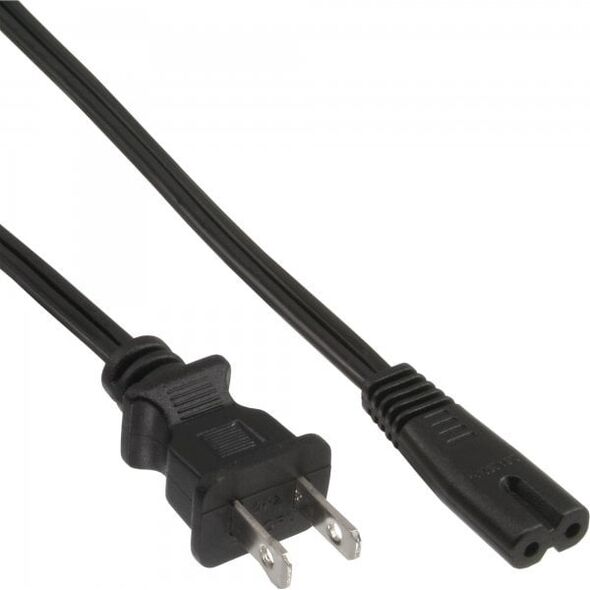 Kabel zasilający InLine 65pcs. Bulk-Pack InLine® Power Cable mains Plug USA to Euro 8 socket 1.8m