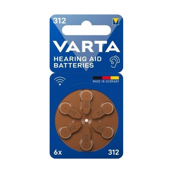 Varta PR41/312 bateria, 6 szt./blister
