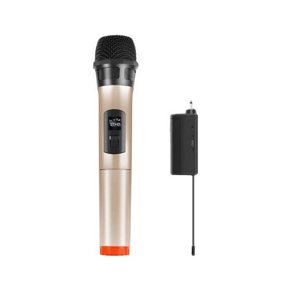 Mikrofon Puluz Bezprzewodowy mikrofon dynamiczny UHF PULUZ PU628J 3.5mm (złoty)