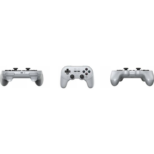 Pad 8BitDo 8BitDo PRO 2 – „Hall Edition“ belaidis žaidimų valdiklis, pilkas, jungiklis / kompiuteris / „Android“