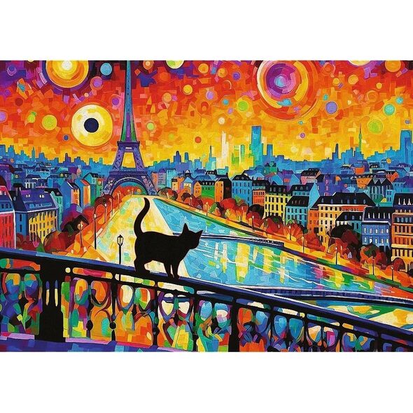 Trefl Puzzle 1000 elementów Koty w Paryżu