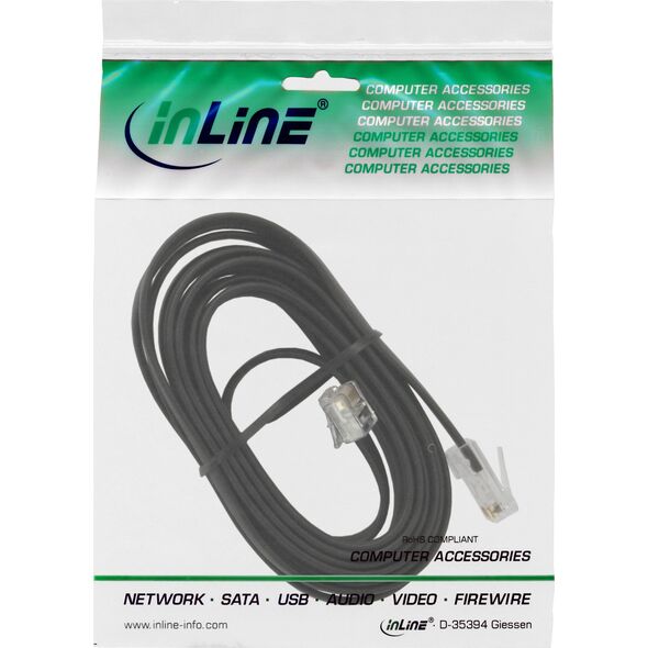 InLine InLine® Modular Cable RJ45 8P6C to RJ12 6P6C male to male 10m