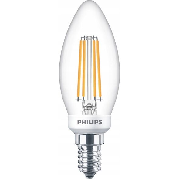 Philips Philips Candle & Lustre (Dimmable), 3.4 W, 40 W, E14, 470 lm, 15000 h, Warm glow