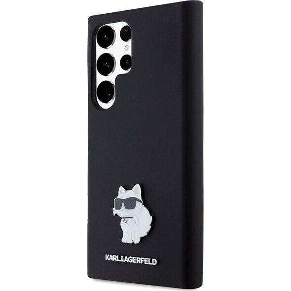 Karl Lagerfeld Karl Lagerfeld KLHCS23LSMHCNPK S23 Ultra S918 czarny/black hardcase Silicone Choupette Metal Pin NoSize