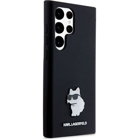 Karl Lagerfeld Karl Lagerfeld KLHCS23LSMHCNPK S23 Ultra S918 czarny/black hardcase Silicone Choupette Metal Pin NoSize