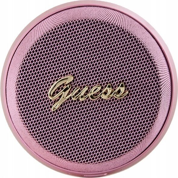 Guess Głośnik Bluetooth Guess Magnetic Script Metal - różowy