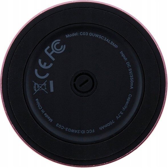 Guess Głośnik Bluetooth Guess Magnetic Script Metal - różowy