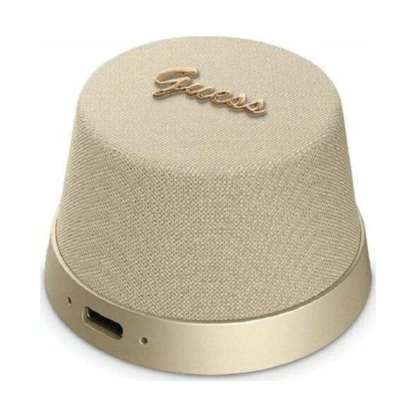 Guess Głośnik Bluetooth Guess Magnetic Script Metal - złoty