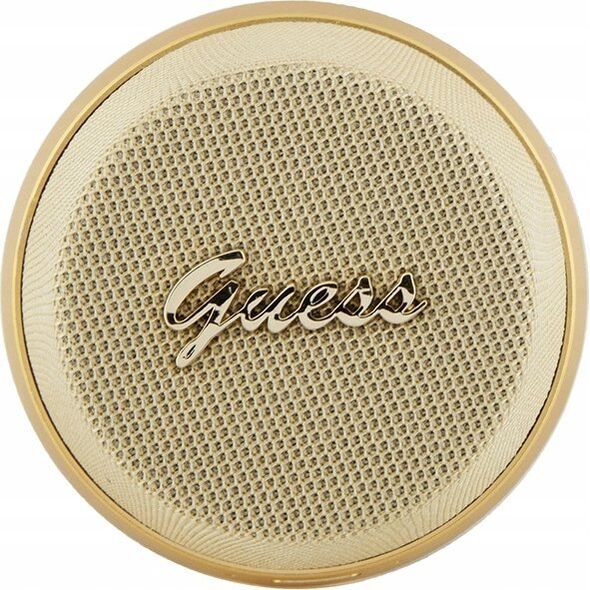 Guess Głośnik Bluetooth Guess Magnetic Script Metal - złoty