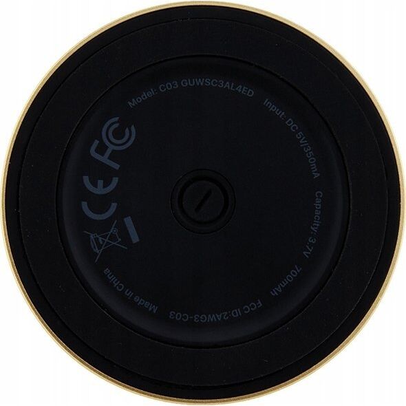 Guess Głośnik Bluetooth Guess Magnetic Script Metal - złoty