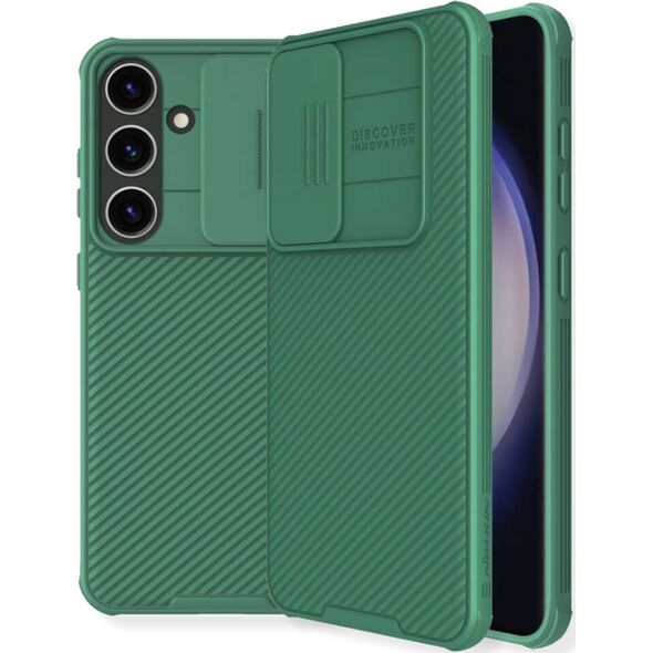 Nillkin Etui Nillkin CamShield Pro pancerne z osłona na aparat do Samsung Galaxy S24 - zielone
