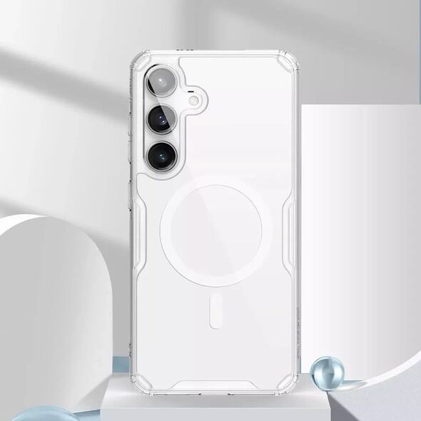 Nillkin Etui Nillkin Nature Pro pancerne z magnetycznym ringiem do Samsung Galaxy S24 - białe