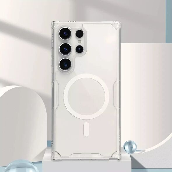 Nillkin Etui Nillkin Nature Pro pancerne z magnetycznym ringiem do Samsung Galaxy S24 Ultra - białe