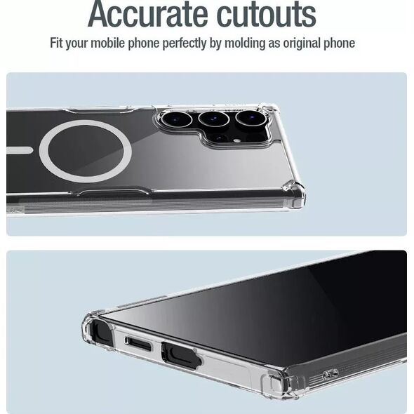 Nillkin Etui Nillkin Nature Pro pancerne z magnetycznym ringiem do Samsung Galaxy S24 Ultra - białe