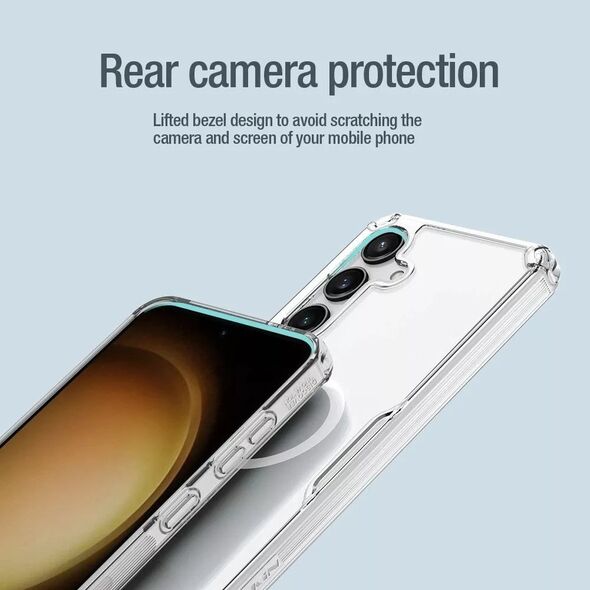 Nillkin Etui Nillkin Nature Pro pancerne z magnetycznym ringiem do Samsung Galaxy S24+ - białe