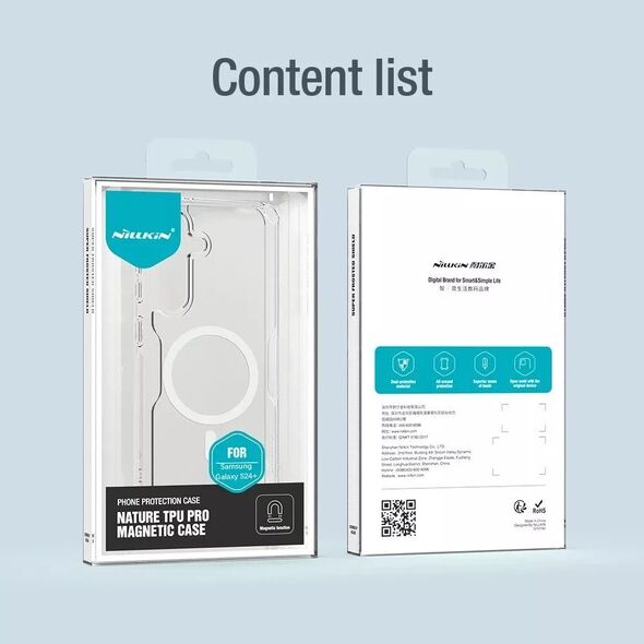 Nillkin Etui Nillkin Nature Pro pancerne z magnetycznym ringiem do Samsung Galaxy S24+ - białe