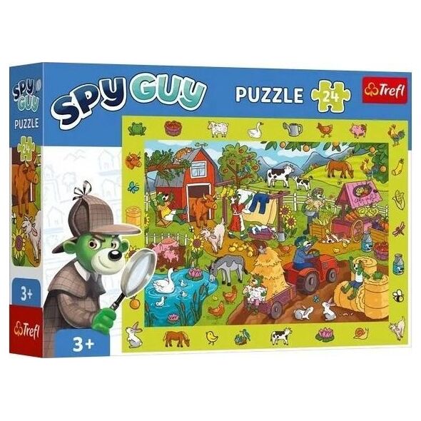 Trefl Puzzle 24 elementy Obserwacyjne Spy Guy Farma