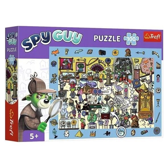 Trefl Puzzle 100 elementów Obserwacyjne Spy Guy Muzeum
