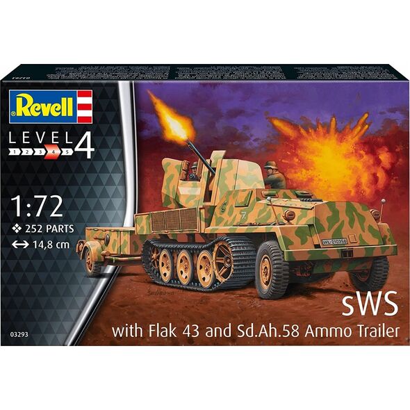Revell Model plastikowy SWS W/Flak43 & SD AH58 Ammo Trailer