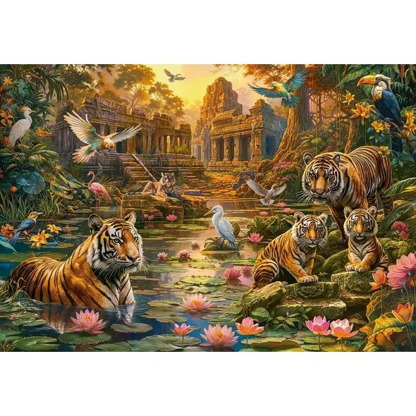 Castor Puzzle 1000 elementów Tigers Paradise