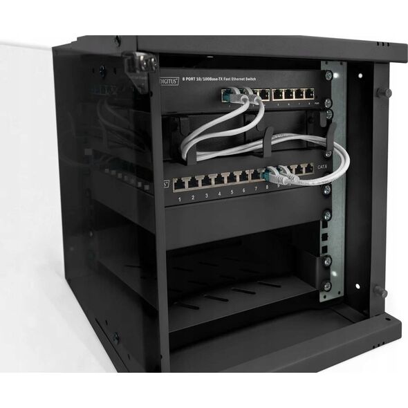 Szafa Digitus Rack Digitus 6 HE Wall Mounting unm.Pro Black