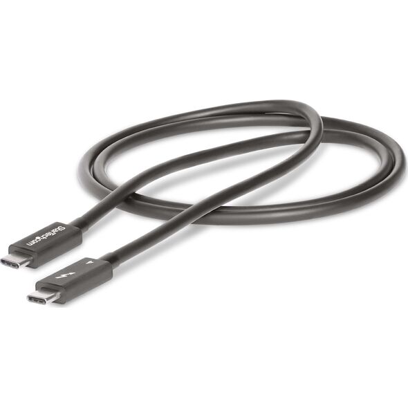 Kabel USB StarTech Thunderbolt - Thunderbolt 1 m Czarny (TBLT4MM1M)