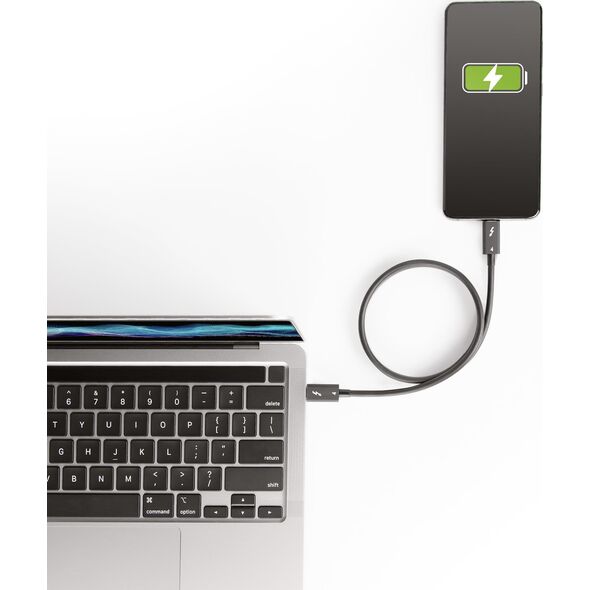 Kabel USB StarTech Thunderbolt - Thunderbolt 0.5 m Czarny (TBLT4MM50CM)