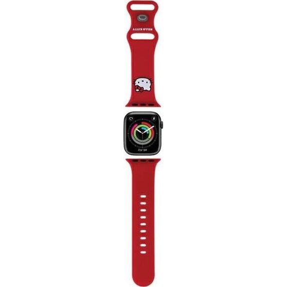 Hello Kitty Hello Kitty Silicone Kitty Head - Pasek do Apple Watch 38/40/41 mm (czerwony)