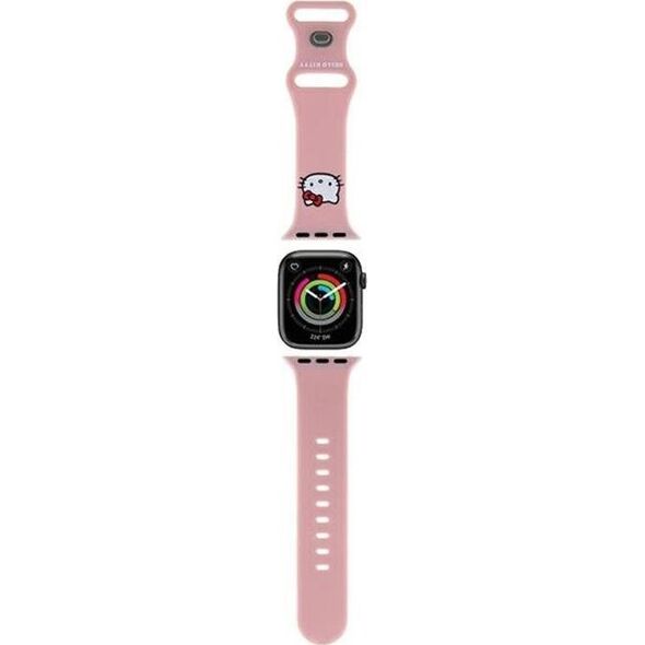 Hello Kitty Hello Kitty Silicone Kitty Head - Pasek do Apple Watch 38/40/41 mm (różowy)