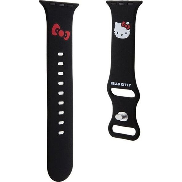 Hello Kitty Hello Kitty Silicone Kitty Head - Pasek do Apple Watch 38/40/41 mm (czarny)