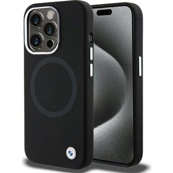BMW BMW Signature Liquid Silicone MagSafe - Etui iPhone 15 Pro Max (czarny)