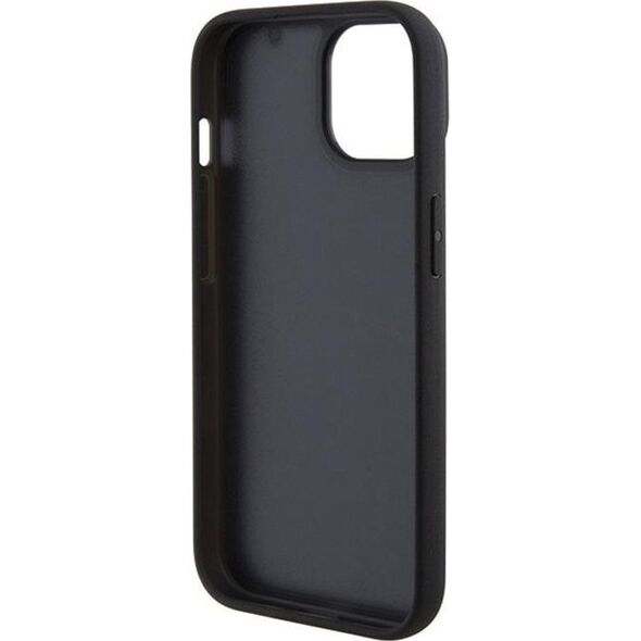 BMW BMW Leather Hot Stamp - Etui iPhone 15 Plus (czarny)