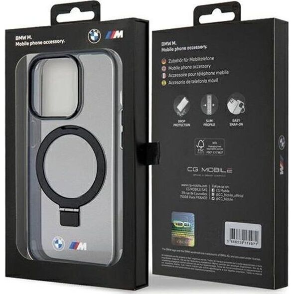 BMW BMW Ring Stand M Collection MagSafe - Etui iPhone 15 Pro Max (czarny)