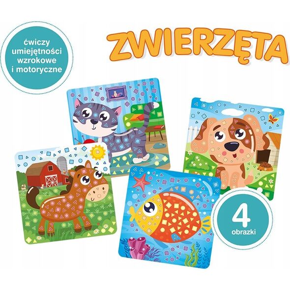 Askato Wyklejanka Genialny Dzieciak Zręczna rączka - Zwierzęta
