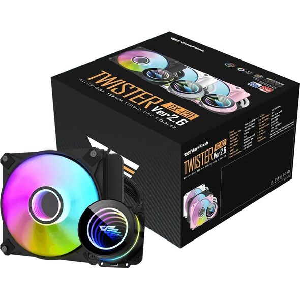 Chłodzenie wodne Darkflash DX120 V2.6 Czarne